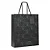 Kit Sacola de Papel Premium Relevo Preto G 38x34x15cm - 10 Un - Imagem 1