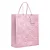 Kit Sacola de Papel Premium Relevo Rosa Bebê G 38x34x15cm - 10 Un - Imagem 1