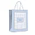 Kit Sacola de Papel Premium Paglia Azul P 23x19x10cm - 10 Un - Imagem 1