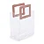 Kit Sacola PVC Alça Retangular Transparente e Rosa 19,4x17x9cm - 10 Un - Imagem 1