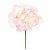 Flores Decorativas Permanentes - Hortênsia com Haste 46cm Rosa Claro/Verde - 6 Hastes - Imagem 1