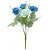 Flores Decorativas Permanentes - Misto Flores 5 Ramos 33cm Azul - 6 Buquês - Imagem 1