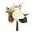 Flores Decorativas Permanentes - Peônias 35cm Branco/Verde - 6 Buquês - Imagem 1