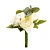 Flores Decorativas Permanentes - Peônias 30cm Branco/Verde - 6 Buquês - Imagem 1