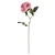 Flores Decorativas Permanentes - Rosa Solitária 38cm Rosa/Verde - 6 Hastes - Imagem 1