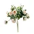 Flores Decorativas Permanentes - Buquê de Rosas X8 32cm Rosa Chá - 6 Buquês - Imagem 1