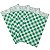 Saco de Papel Xadrez Junino 14x8cm Verde - 50 Un - Imagem 1