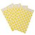 Saco de Papel Xadrez Junino 14x8cm Amarelo - 50 Un - Imagem 1