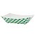 Bandeja de Papel Dobrável Xadrez Junina 14,5cm Verde - 10 Un - Imagem 1