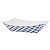 Bandeja de Papel Dobrável Xadrez Junina 14,5cm Azul - 10 Un - Imagem 1