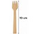 Talher Madeira Garfo Natural 10cm - 25 Un - Imagem 2