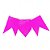 Bandeirinhas Junina de Papel Seda Pink Bandeirola 10 Metros - 1 Un - Imagem 1