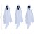Bonecos Trio de Fantasmas Assustadores 90cm - 3 Un - Imagem 2