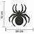Aplique Glitter Halloween Aranha Grande - 5 Un - Imagem 3