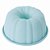 Forma de Silicone Redonda Centro Oco Azul 22x22x9cm - 1 Un - Cromus Allonsy - Imagem 1