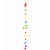 Móbile Decorativo Notas Musicais Color 1,5 Metros - 1 Un - Imagem 1