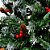 Árvore de Natal 1,20 Metros Pé de Ferro Pinhas e Cerejas com 350 Galhos - Imagem 2