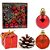 Enfeite Bolas Acessórios Natalinos 16x16cm - Kit com 16 Peças - Imagem 1