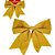 Enfeite Laço Natalino 28cm Dourado - 1 Un - Imagem 1