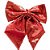 Enfeite Laço Natalino 30x25cm Metálico Vermelho - 1 Un - Imagem 1