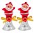 Enfeites Natalino Papai Noel 8x5cm Cores Variadas - Kit com 2 Peças - Imagem 2