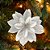 Flor Decorativa em Tecido com Glitter 15cm Prata - 1 Un - Imagem 1