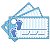 Tags com Furo Baby Shower Azul - 15 Un - Imagem 1