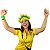 Peruca Arrepiado com Faixa - Verde e Amarelo - Imagem 1