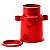 Mini Leiteira em Alumínio 150ml com Alça Fixa - Vermelho - Imagem 1