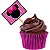Lolipop para Cupcake Especial Minnie Rosa - 10 Un - Imagem 1