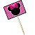 Lolipop para Cupcake Especial Minnie Rosa - 10 Un - Imagem 2