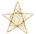 Estrela Rattan Ouro 35cm - 6 Un - Imagem 1