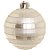 Bola com Quadriculados Prata 6 cm (Bolas) - 4 Peças - Imagem 1