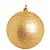 Bola com Glitter Ouro 10 cm (Bolas) - 4 Peças - Imagem 2