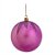 Bola com Folhas em Glitter Lilás 6 cm (Bolas) - 6 Peças - Imagem 1