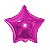 Balão Metalizado Estrela 04 Polegadas Liso Pink - Imagem 1