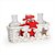 Trio Mini Garrafas Incolor em Caixa Branco - 3 Un - Imagem 1