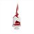 Enfeite Bolo Incolor e Vermelho 5 cm - Imagem 1