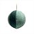 Bola de Natal de Juta Verde e Verde 10cm - 1 Un - Imagem 1