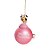 Natal Disney - Bola 3D Baby Minnie Rosa Claro 8cm - 2 Un - Imagem 1