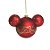 Natal Disney - Bola de Vidro Vermelho 10cm - 2 Peças - Imagem 1