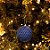 Bola Glitter Quadriculada Azul Claro 8 cm (Bolas) - 6 Peças - Imagem 2
