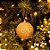 Bola Arabesco com Glitter Ouro 8 cm (Bolas) - 6 Un - Imagem 2