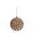 Bola com Arabesco e Glitter Nude 8 cm (Bolas) - 6 Peças - Imagem 1