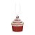 Doce Natalino Vermelho e Branca 5 cm (Bakery) - 6 Peças - Imagem 2
