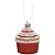 Doce Natalino Vermelho e Branca 5 cm (Bakery) - 6 Peças - Imagem 1