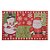 Tapete de Natal Noel e Boneco de Neve Vermelho e Verde 50X70cm - 2 Un - Imagem 2