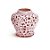 Romântico - Adorno Vaso Decorado Rosa - Imagem 1