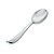 Colher Plástica Inox Refeição Premium - 10 Un - Imagem 1