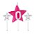 Vela Star Rosa nº 0 - 03 Un - Imagem 1